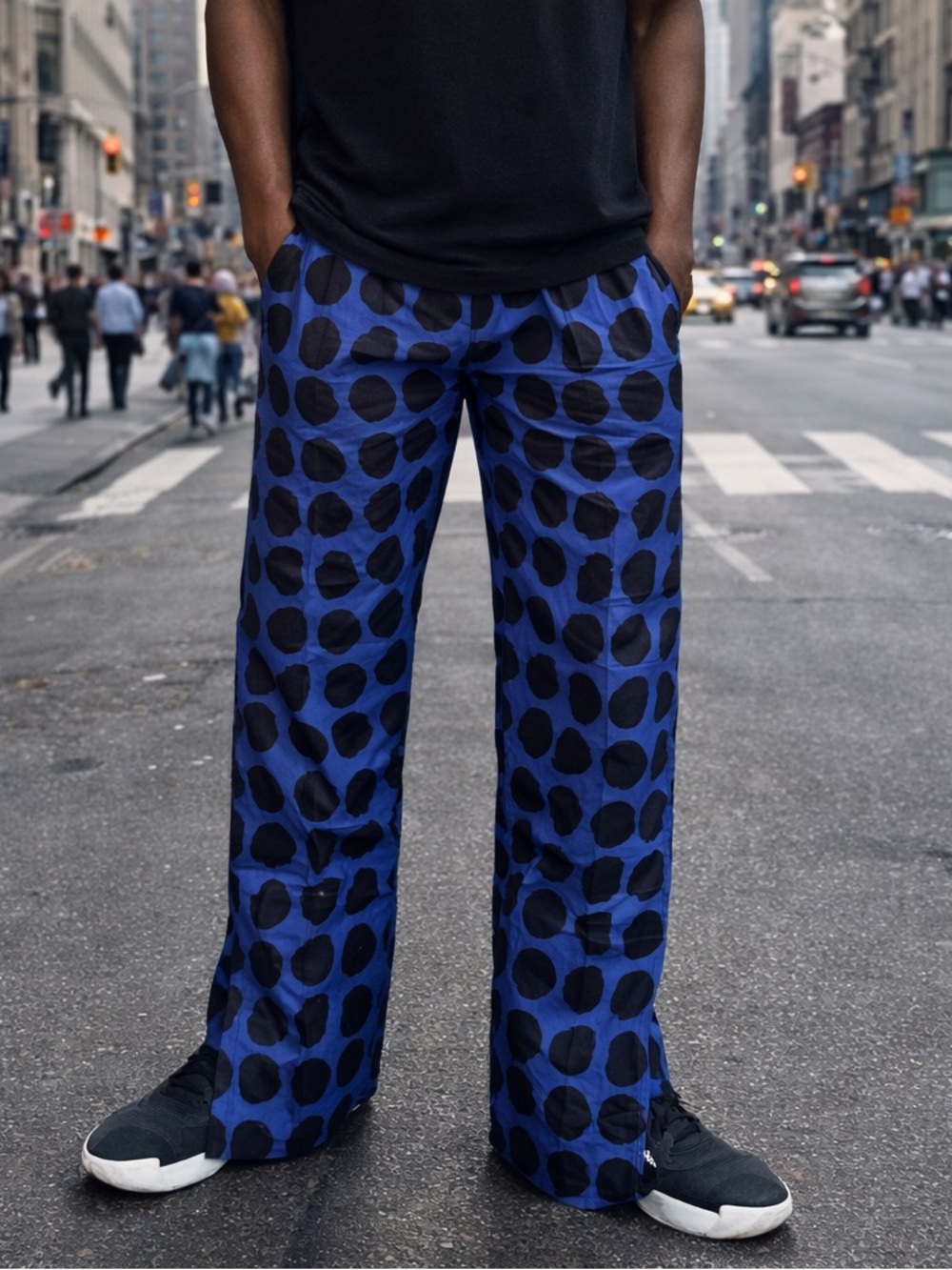 Men's African Print (Ankara) Wide-Leg Pants